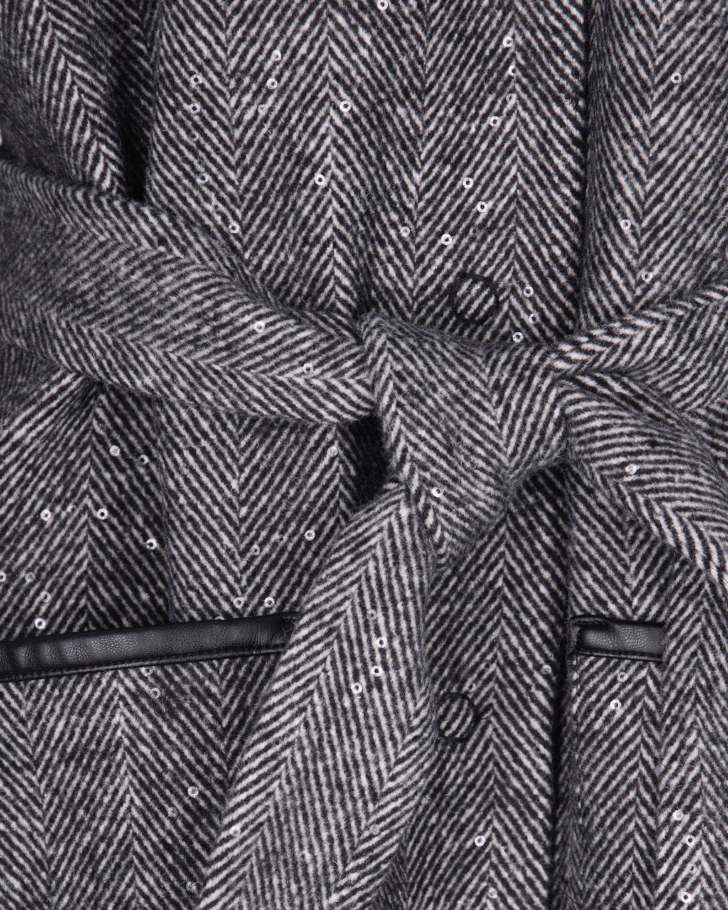 Liu Jo Coats Grey Spinato Shine Grijs