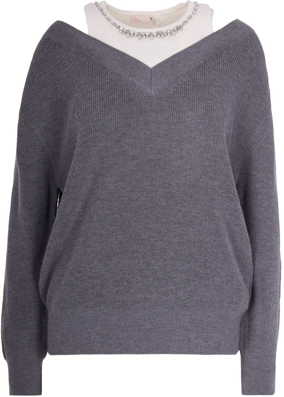 Liu Jo Sweaters Grigio Mmbco Otti Grijs