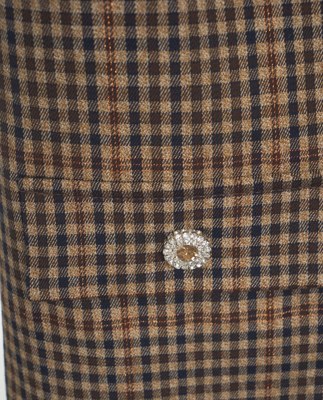 Liu Jo Checkered midi dress Bruin