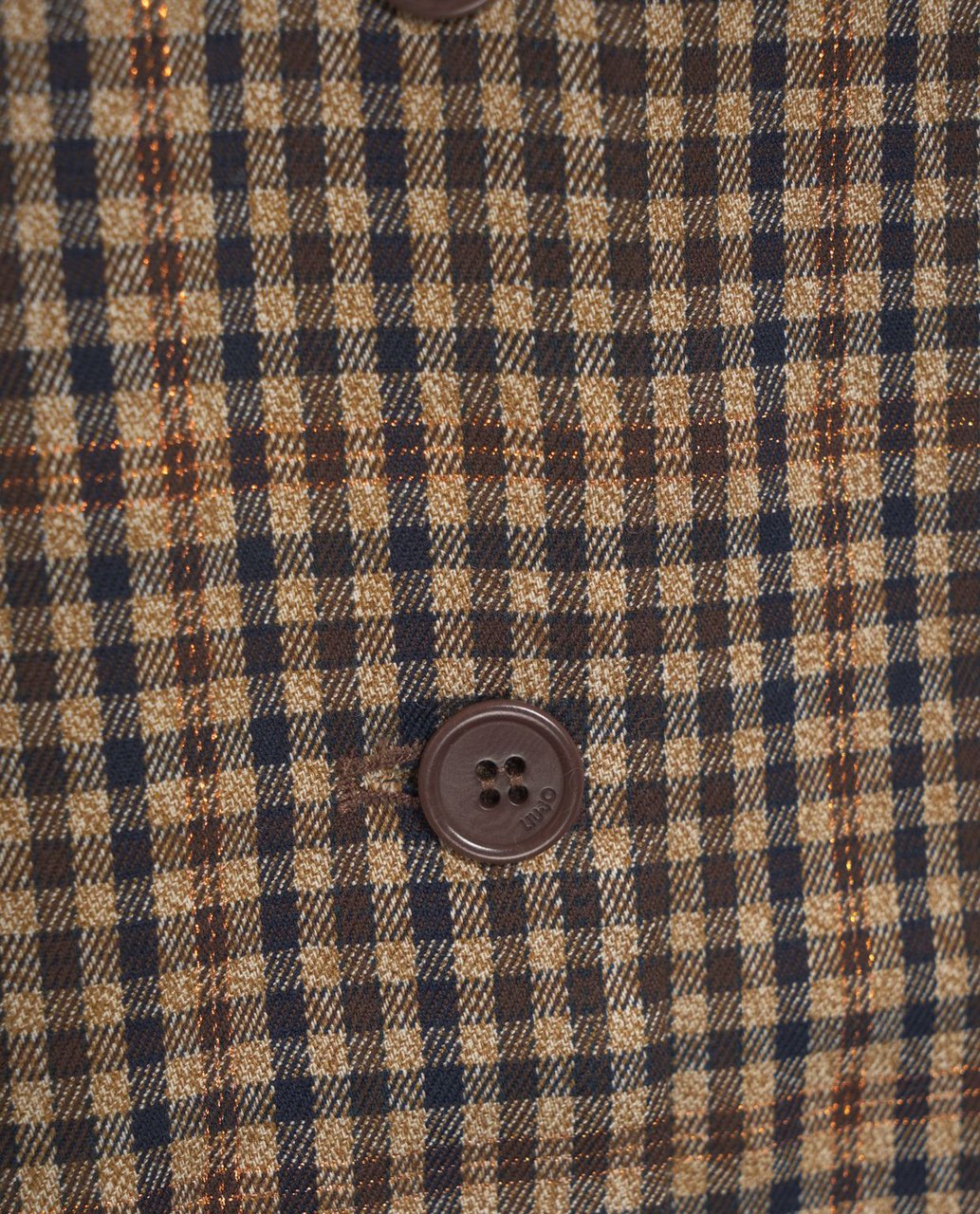 Liu Jo Checkered midi dress Bruin