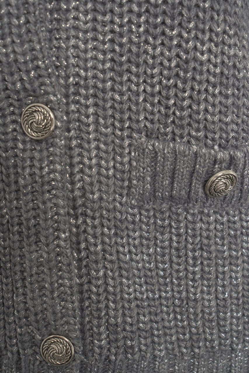Liu Jo Lurex cardigan Beige