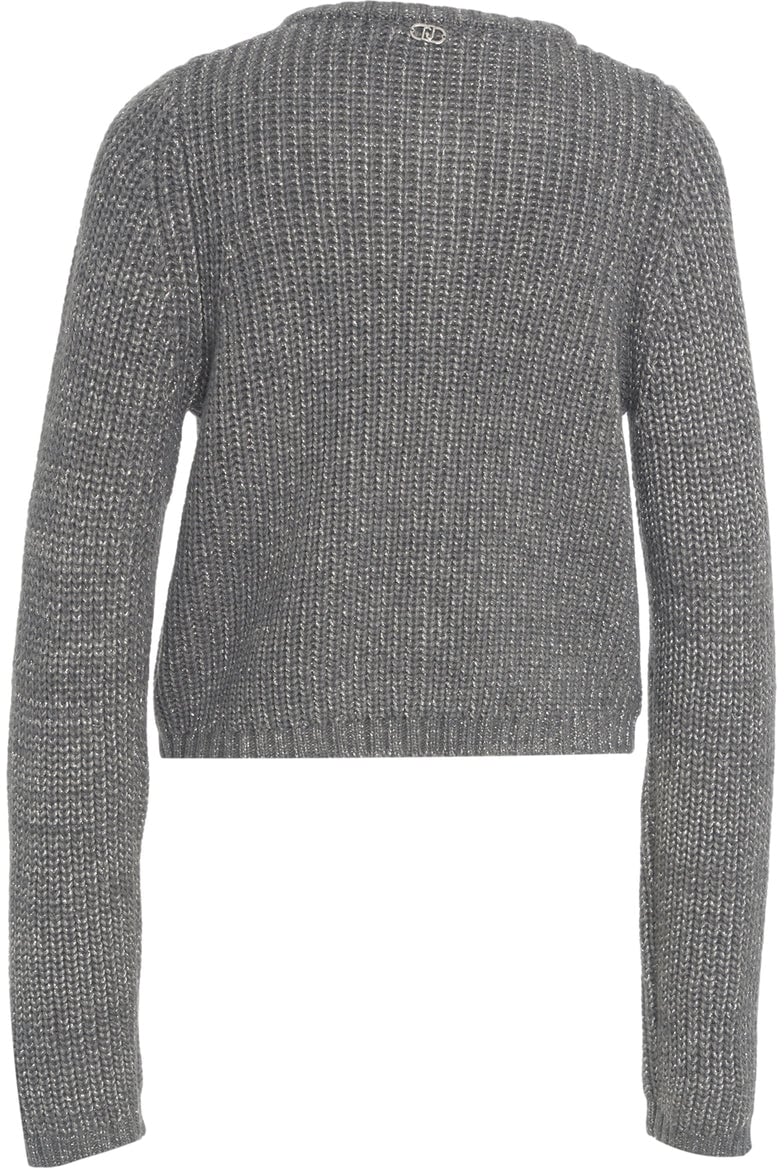 Liu Jo Lurex cardigan Beige