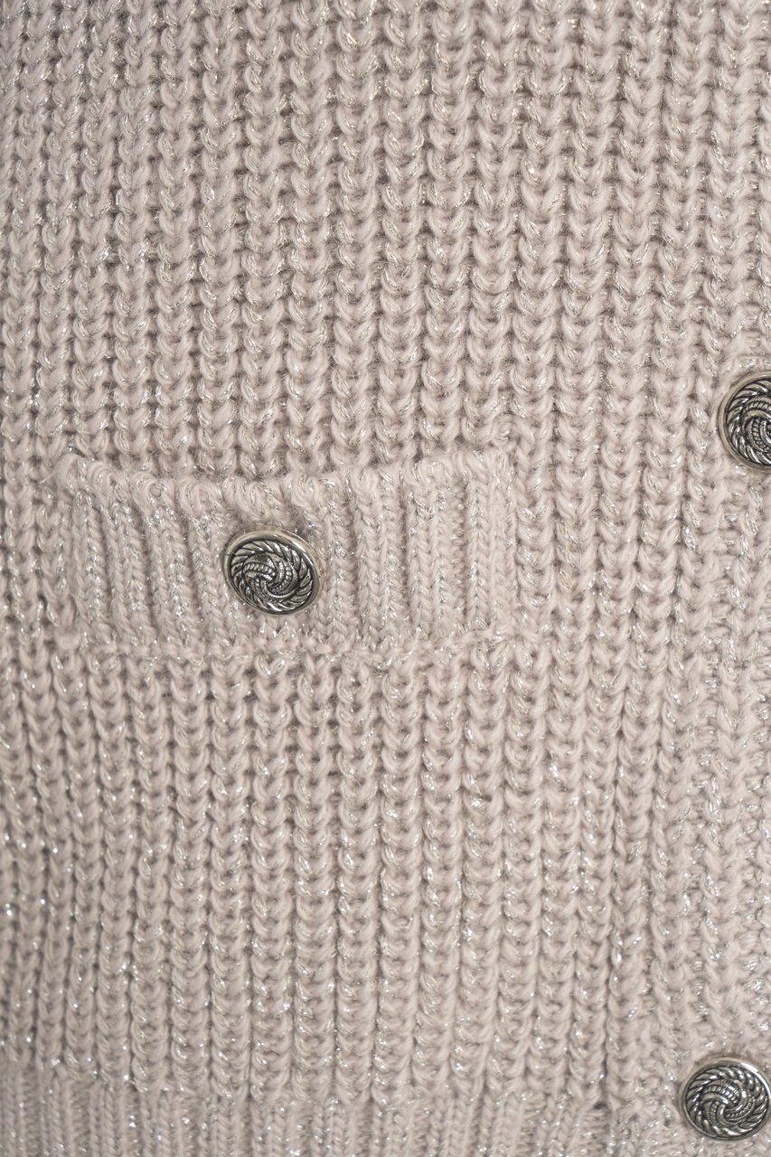 Liu Jo Lurex cardigan Beige
