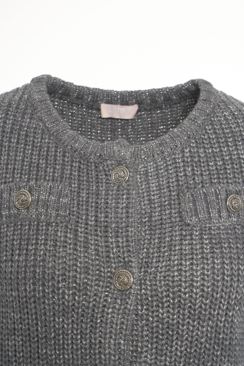 Liu Jo Lurex cardigan Beige