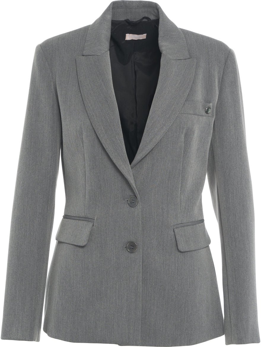 Liu Jo Single-breasted blazer Grijs
