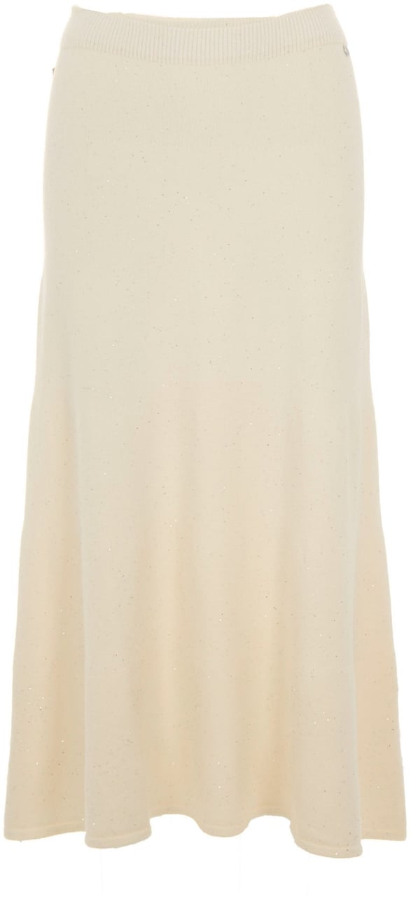 Liu Jo Skirts Bianco Lana Met Wit