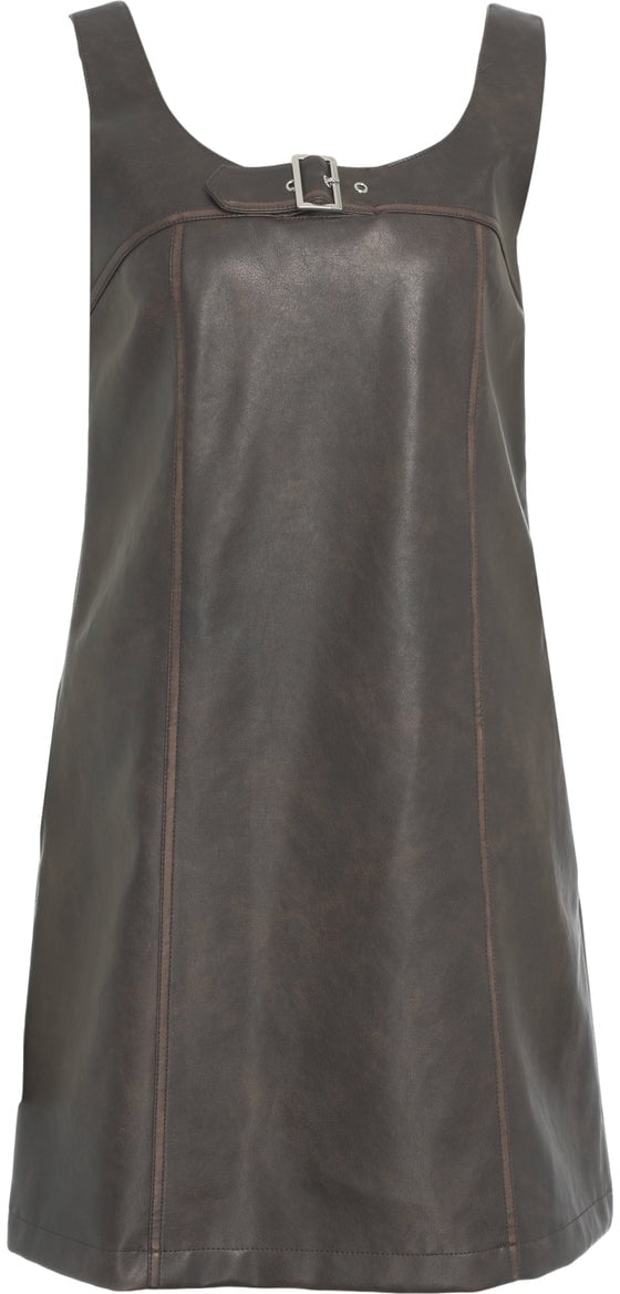 Liu Jo Mini dress made from faux leather Bruin