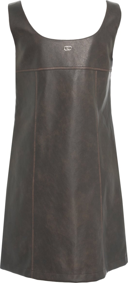 Liu Jo Mini dress made from faux leather Bruin