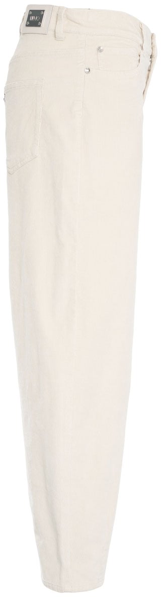 Liu Jo Pantaloni in velluto a coste Wit