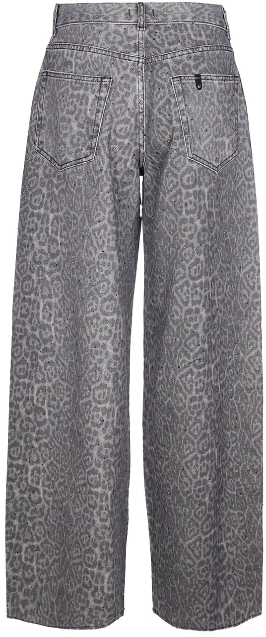 Liu Jo Trousers Grey Chic Animalier Grijs