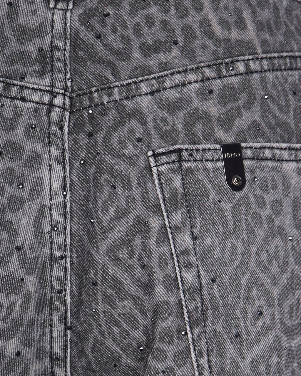 Liu Jo Trousers Grey Chic Animalier Grijs