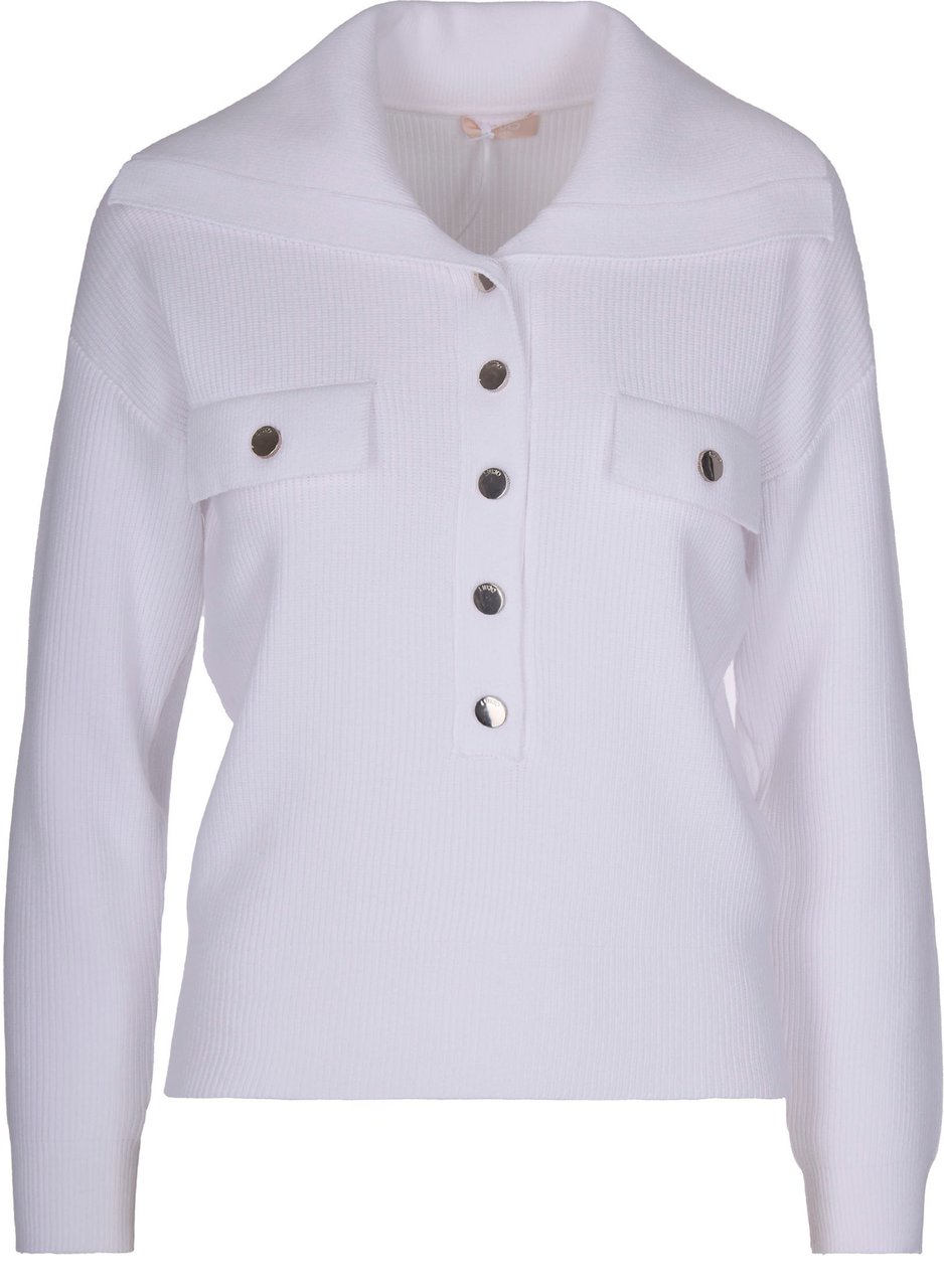 Liu Jo Sweaters Bianco Lana Wit