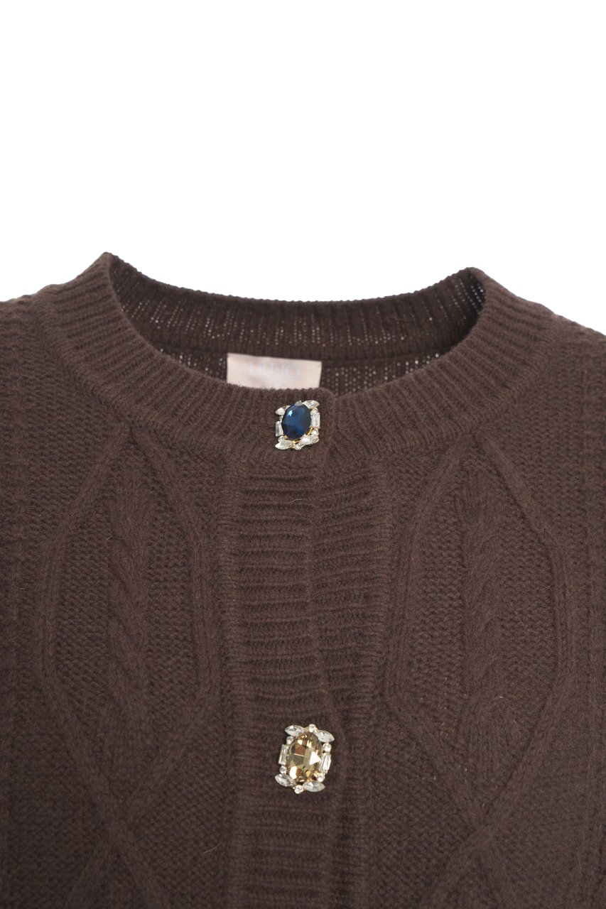 Liu Jo Cardigan with jewel buttons Bruin