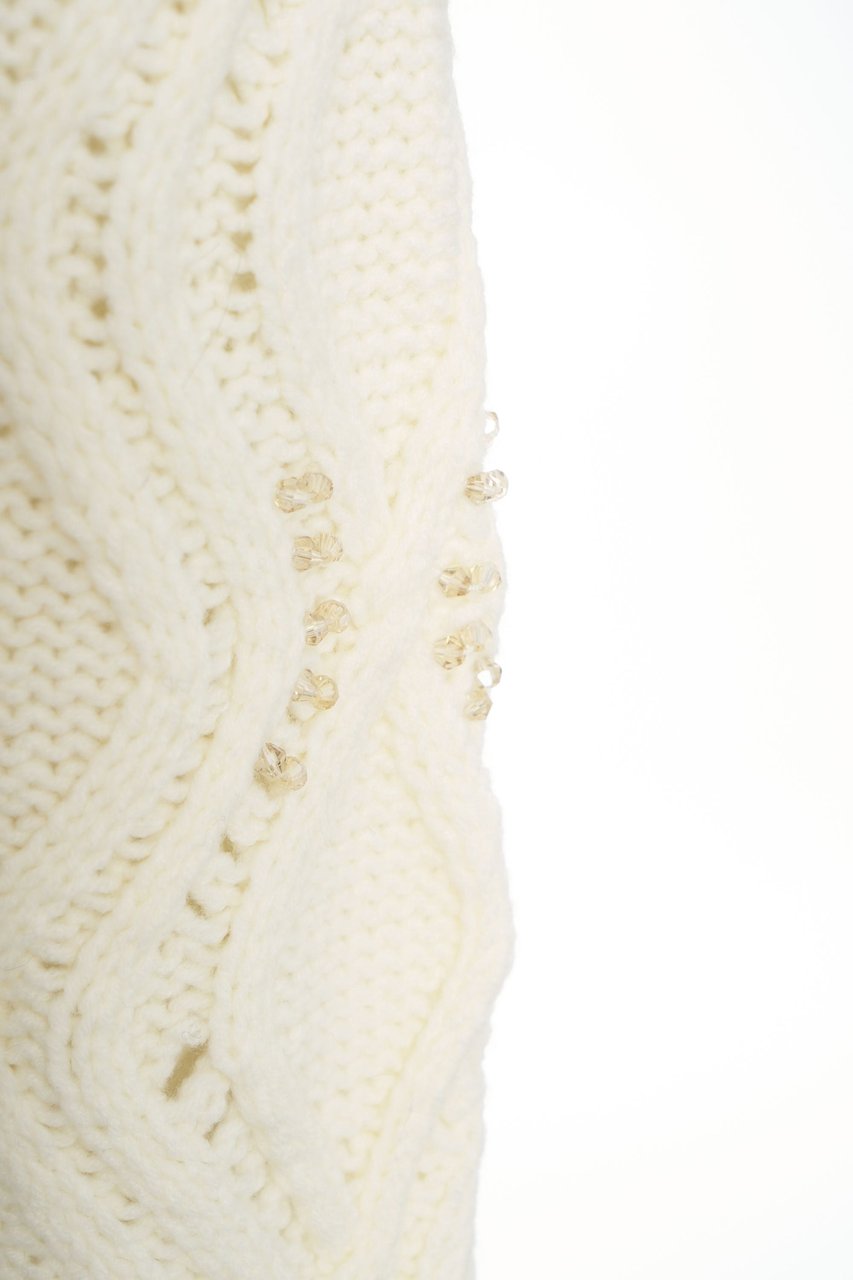 Liu Jo Sweater with cable knit pattern Wit