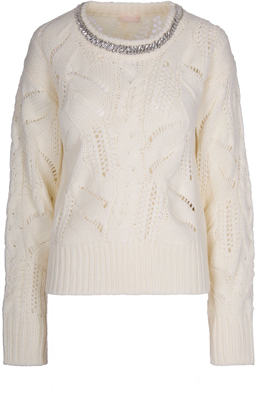 Liu Jo Sweaters Bianco Lana Wit