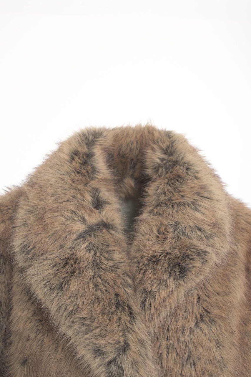 Liu Jo Faux fur coat Bruin