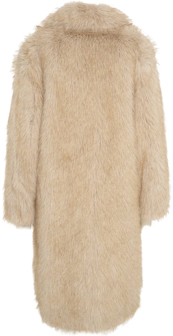 Liu Jo Faux fur coat Beige