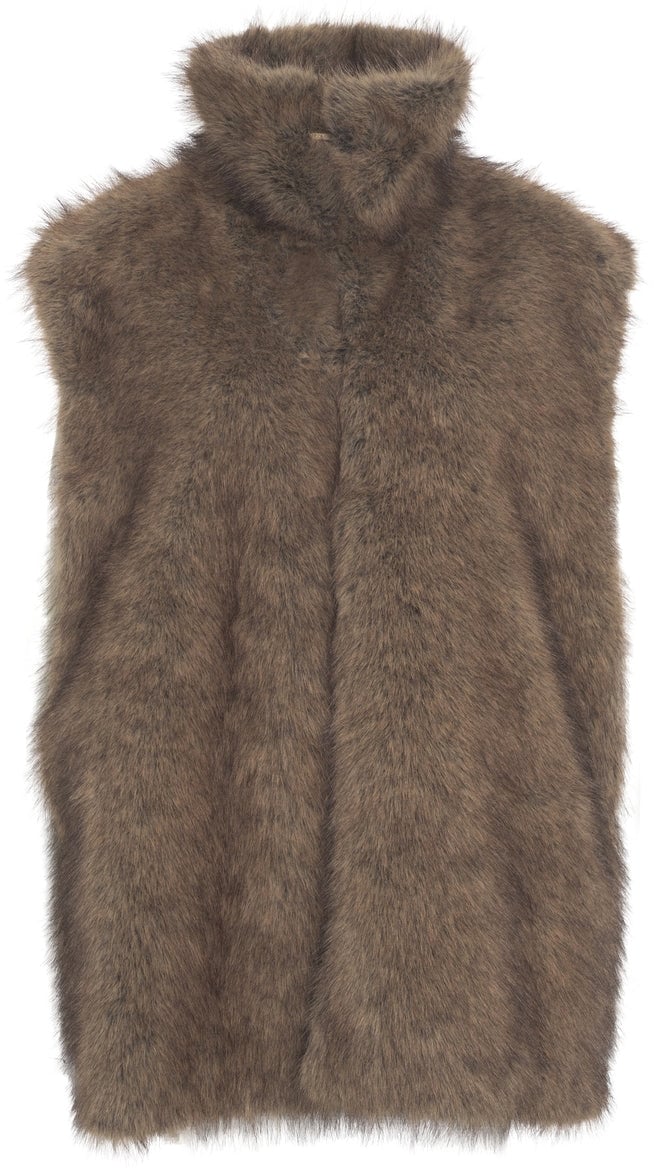 Liu Jo Faux fur vest Bruin