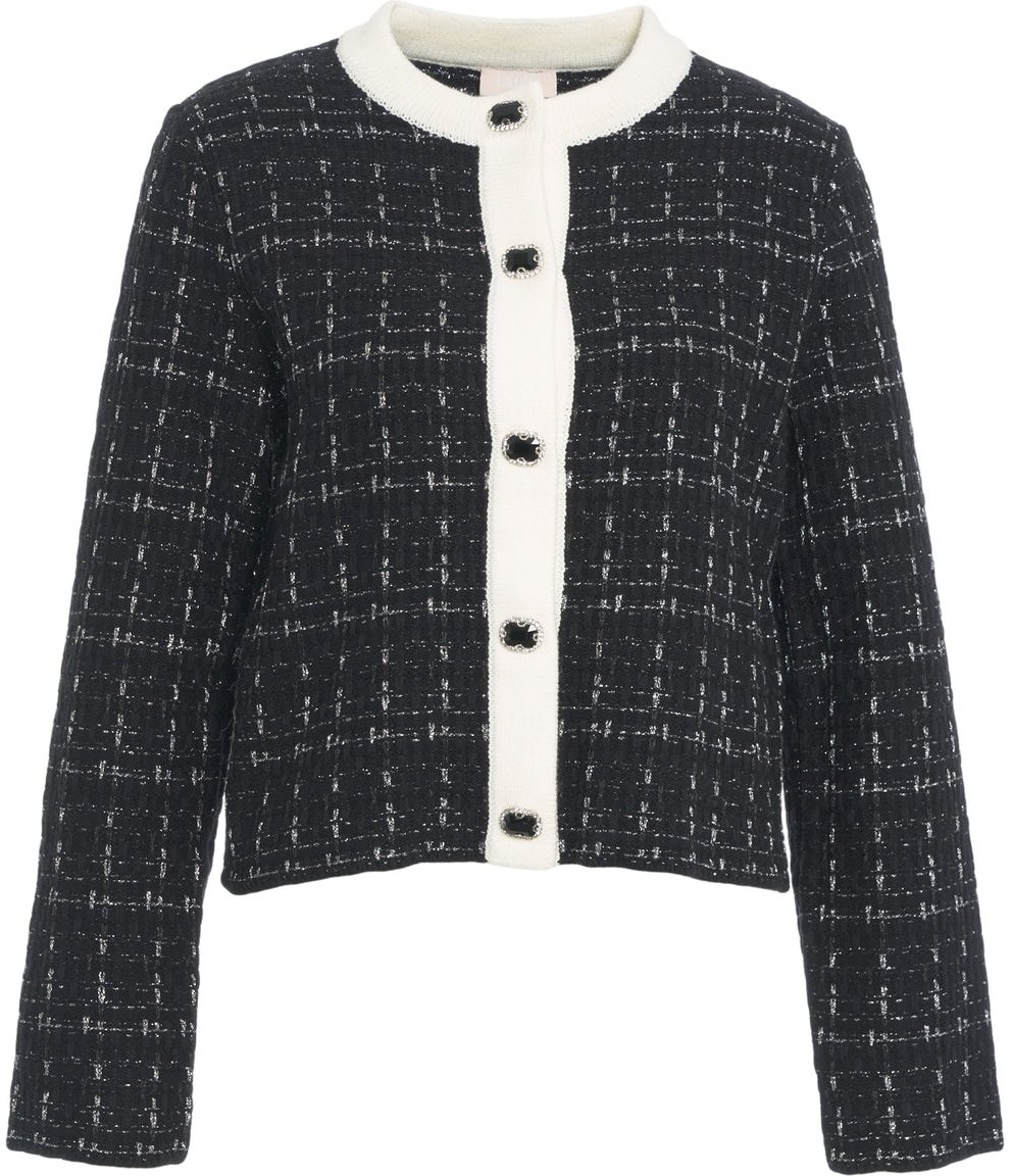 Liu Jo Tweed jacket Zwart
