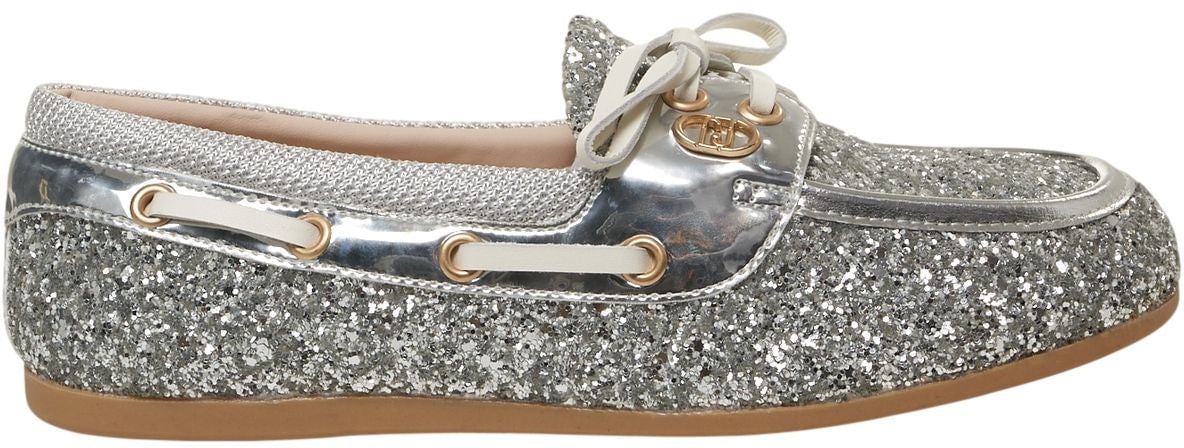 Liu Jo Loafers with glitter 'Skipper' Zilver