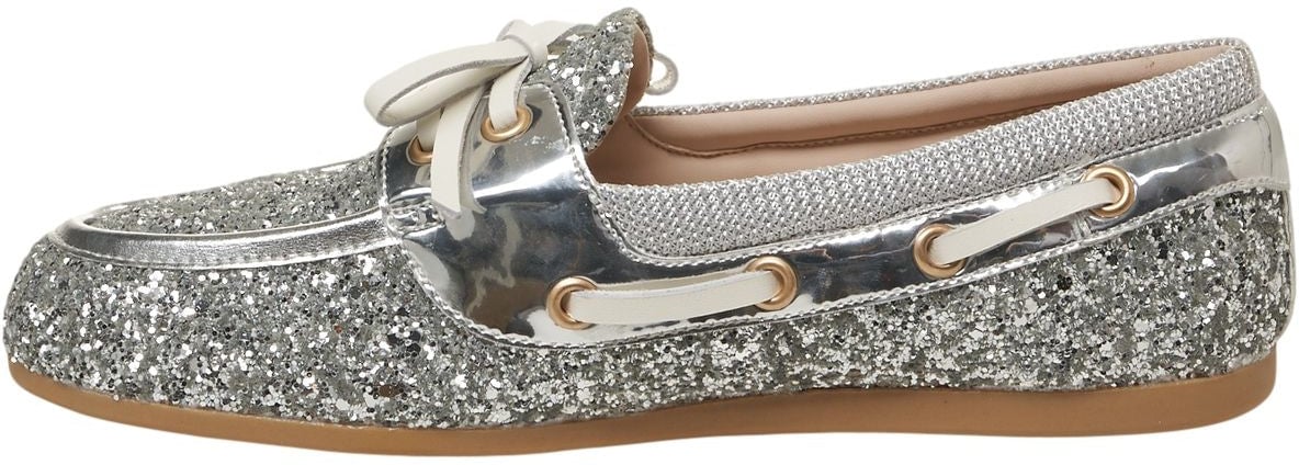 Liu Jo Loafers with glitter 'Skipper' Zilver