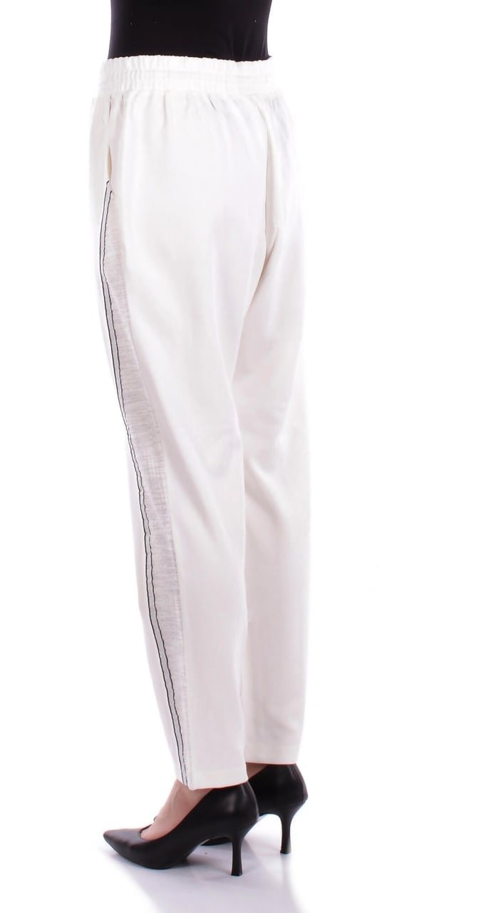 Liu Jo Trousers White Milk Wit