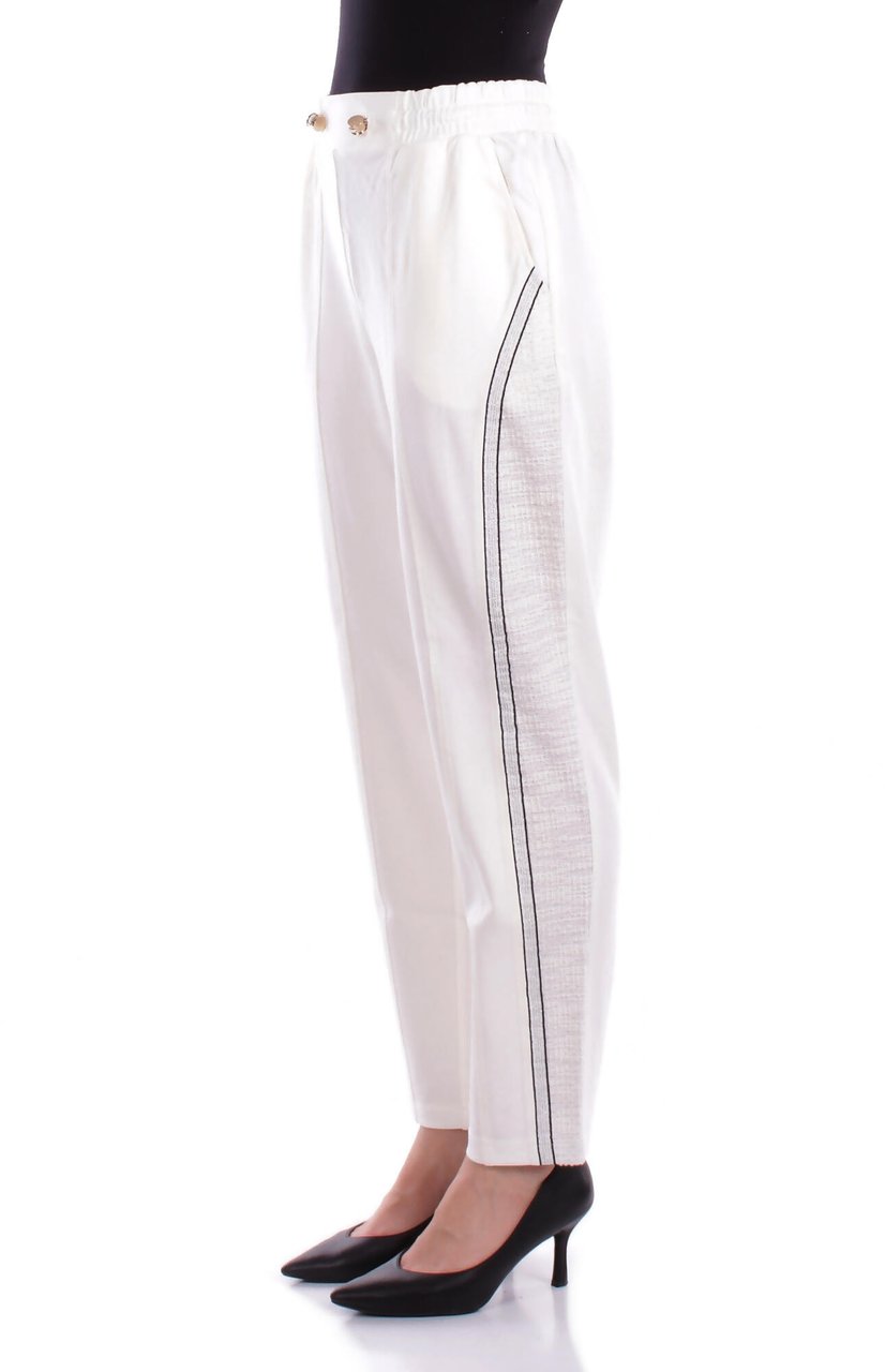 Liu Jo Trousers White Milk Wit