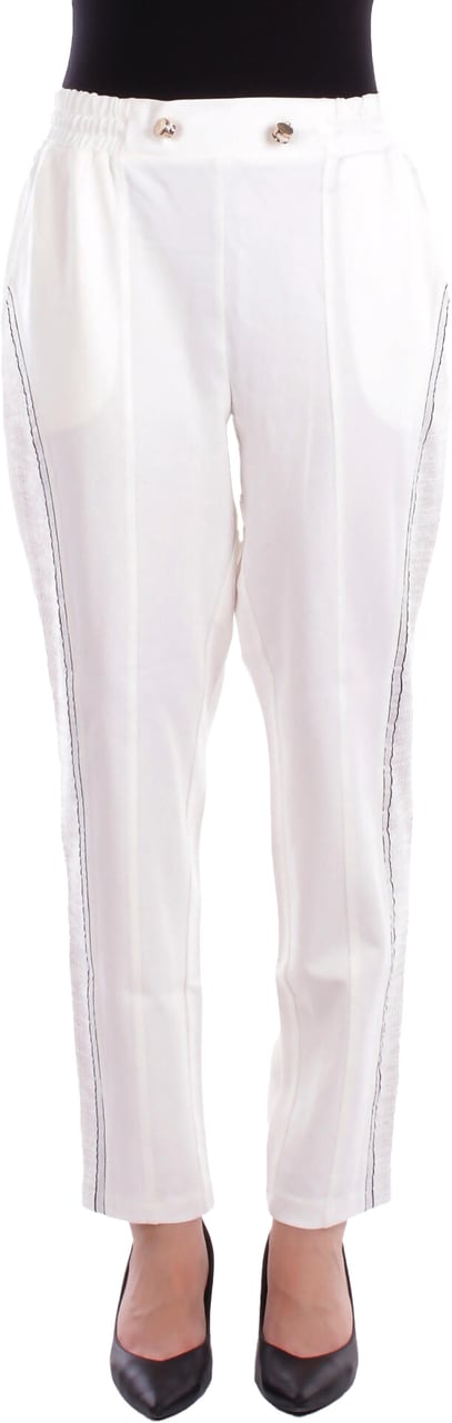 Liu Jo Trousers White Milk Wit