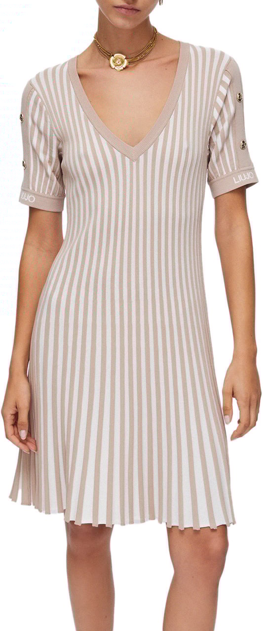 Liu Jo Dresses Ltalmondwhmilk Wit