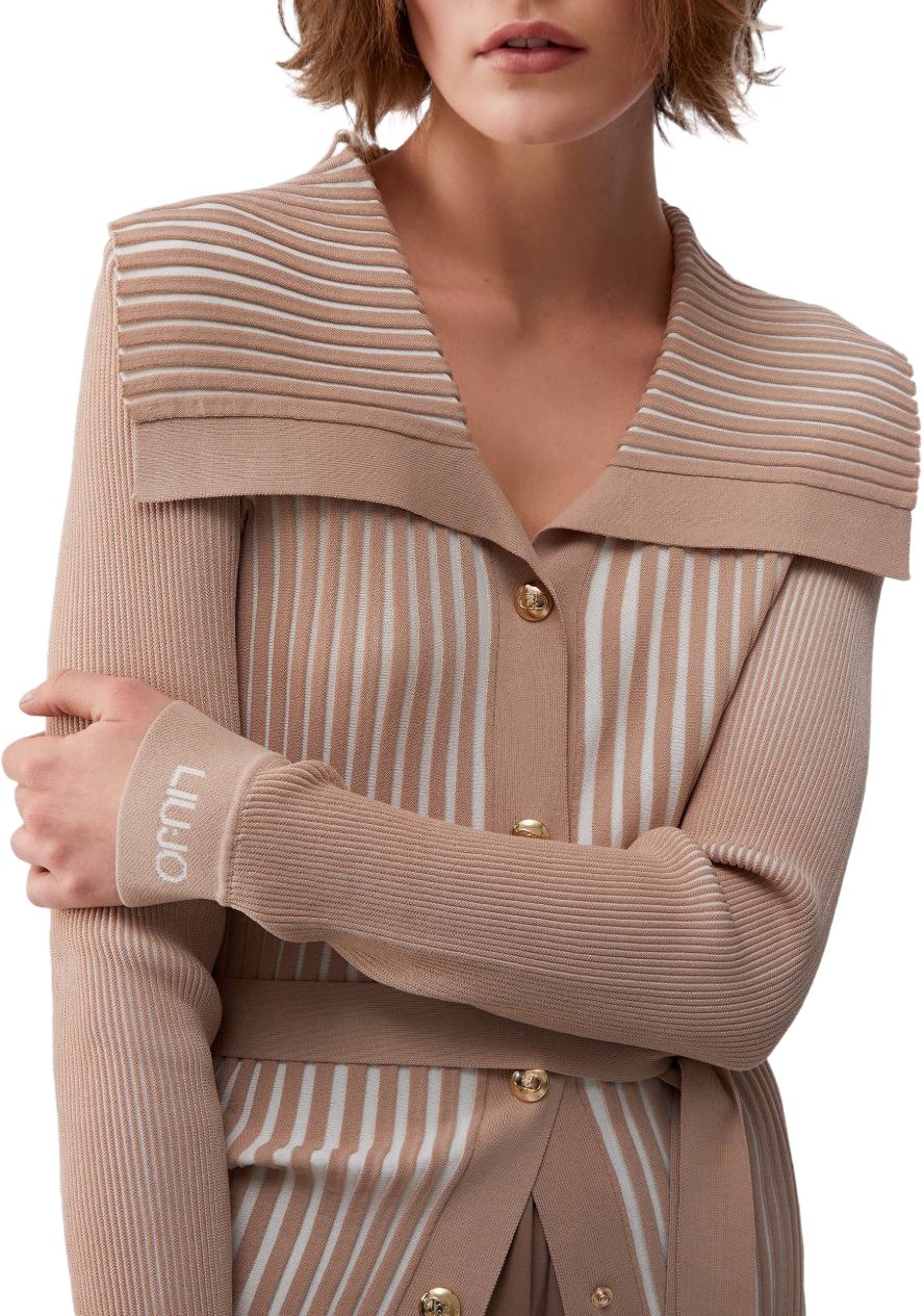 Liu Jo Sweaters Ltalmondwhmilk Wit