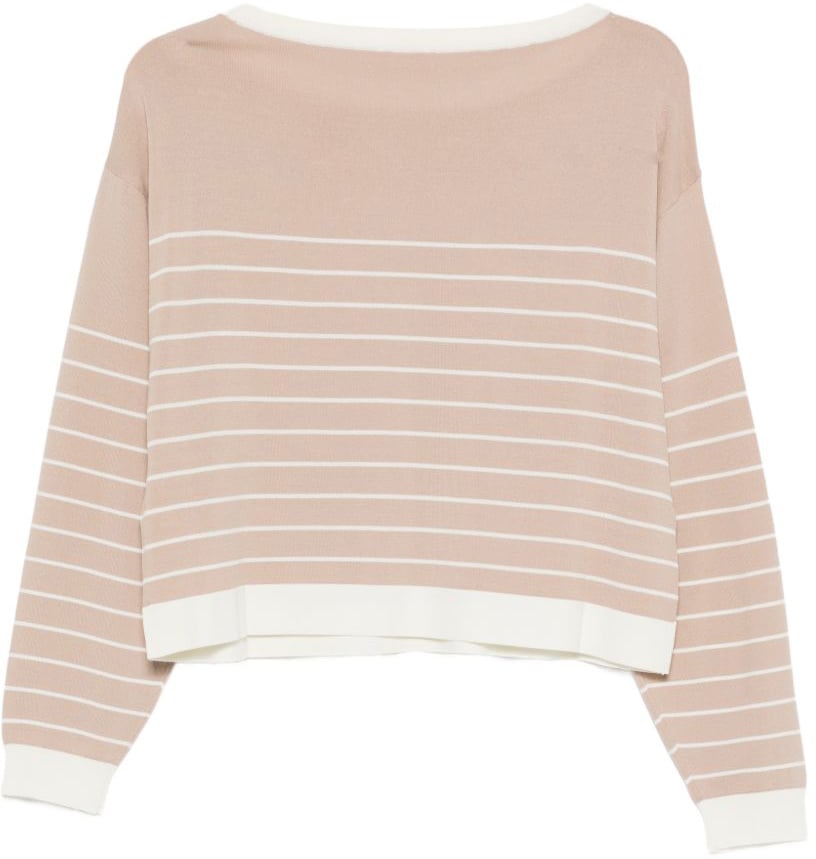 Liu Jo Sweaters Ltalmondwhmilk Wit