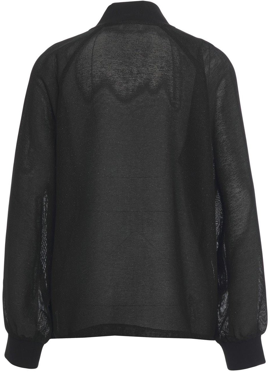 Liu Jo Mesh bomber jacket Zwart