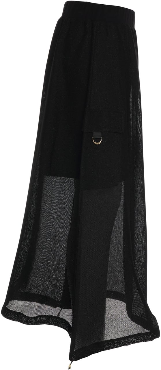 Liu Jo Mesh maxi skirt Zwart