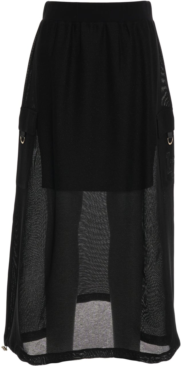 Liu Jo Mesh maxi skirt Zwart