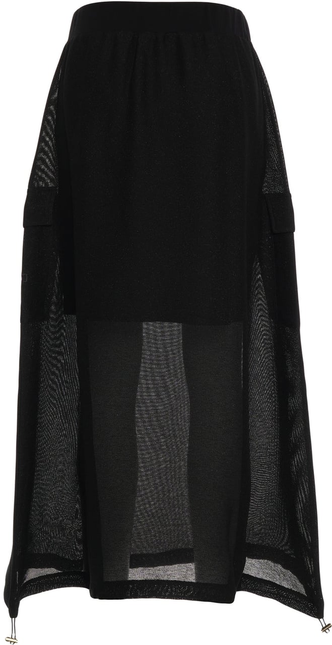 Liu Jo Mesh maxi skirt Zwart