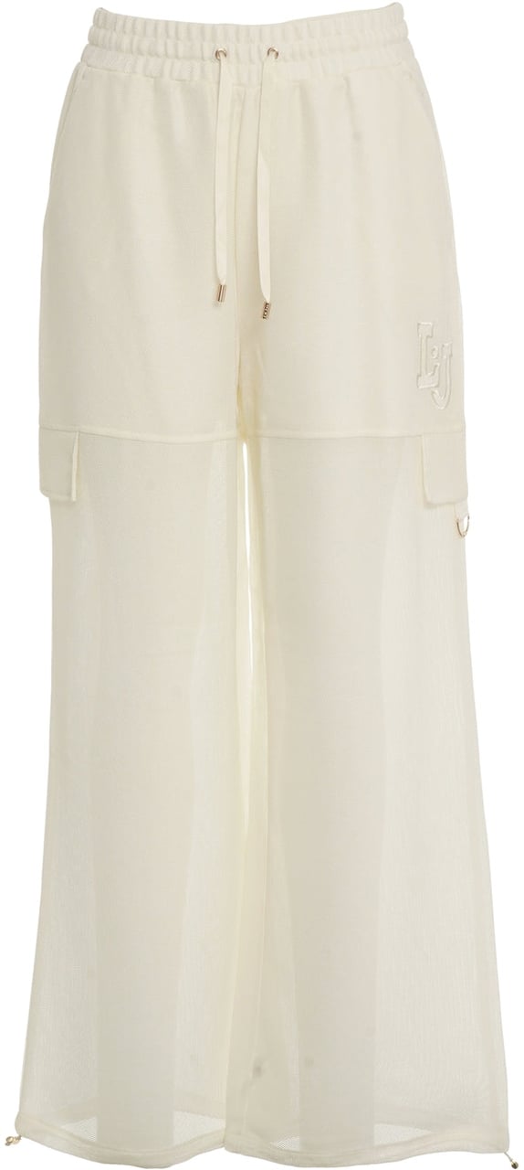Liu Jo Mesh cargo pants Wit