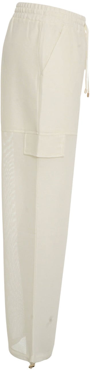 Liu Jo Mesh cargo pants Wit