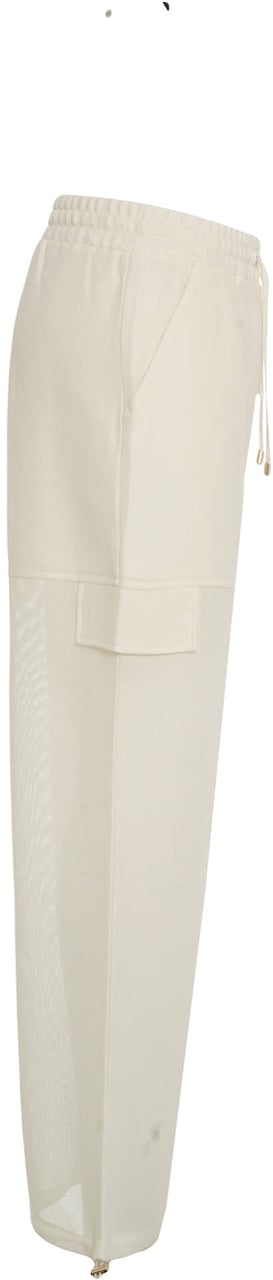 Liu Jo Mesh cargo pants Wit