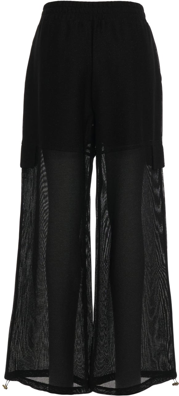 Liu Jo Mesh cargo pants Zwart