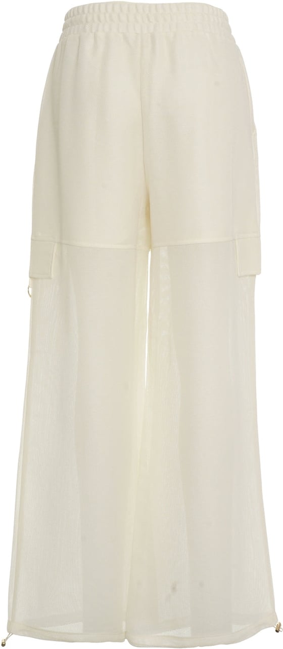 Liu Jo Mesh cargo pants Wit