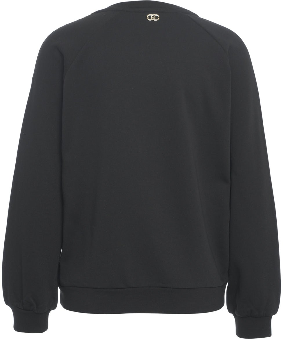 Liu Jo Sweatshirt with sequins Zwart