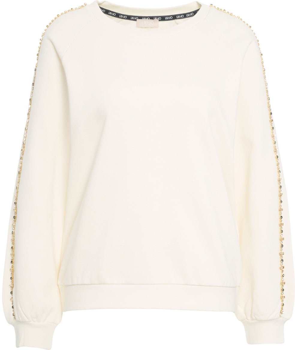 Liu Jo Sweatshirt with sequins Wit