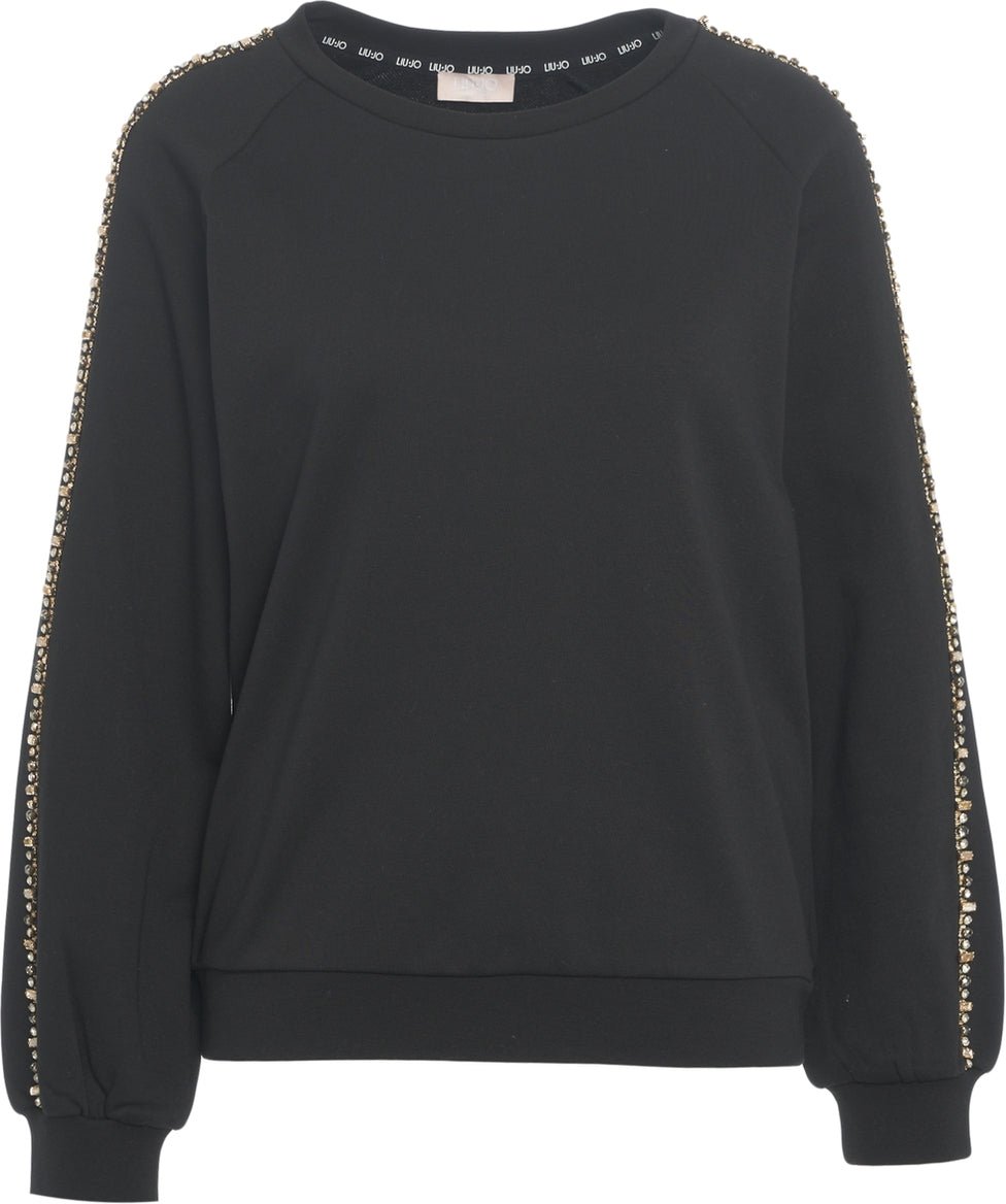 Liu Jo Sweatshirt with sequins Zwart