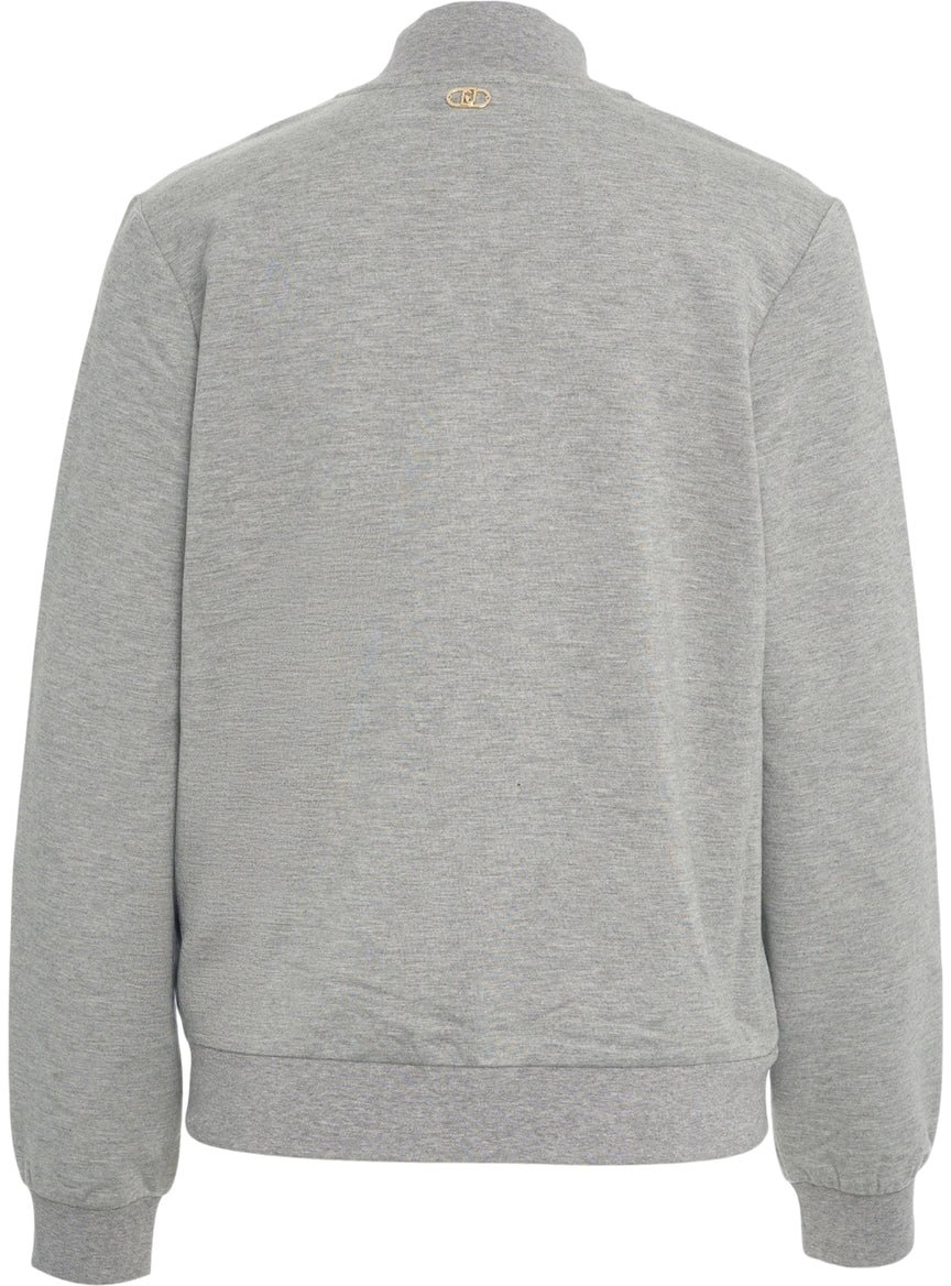 Liu Jo Sweatshirt with pearls Grijs