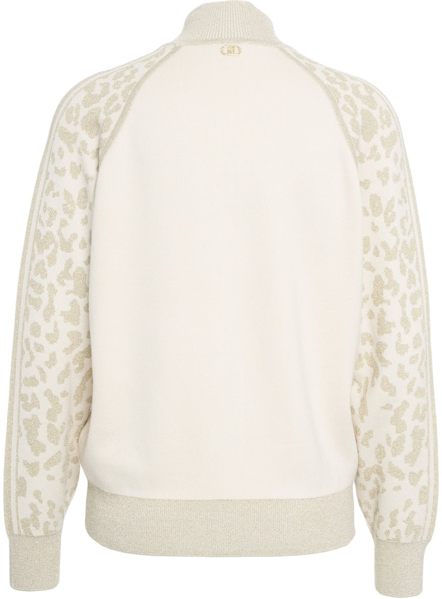 Liu Jo Sweatshirt with animal print Beige