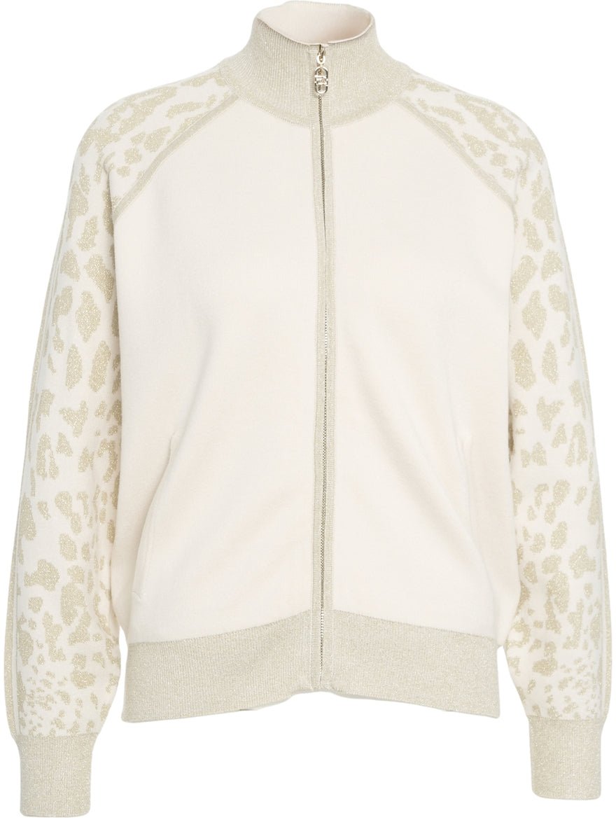 Liu Jo Sweatshirt with animal print Beige