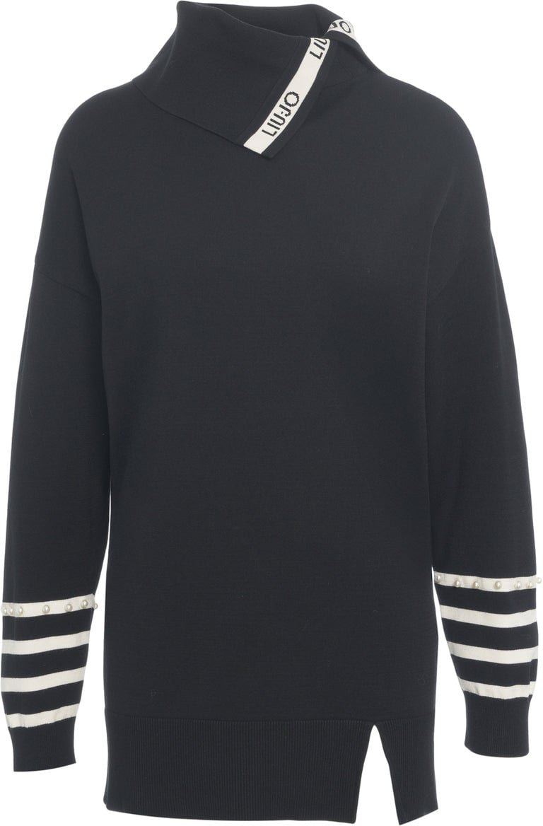 Liu Jo Knit pullover Zwart