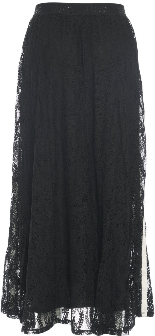 Liu Jo Lace maxi skirt Zwart
