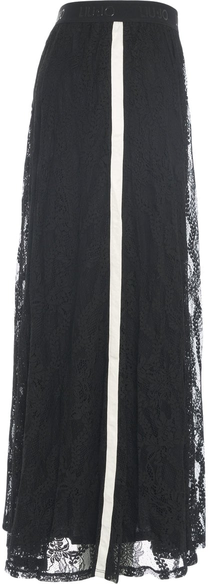 Liu Jo Lace maxi skirt Zwart