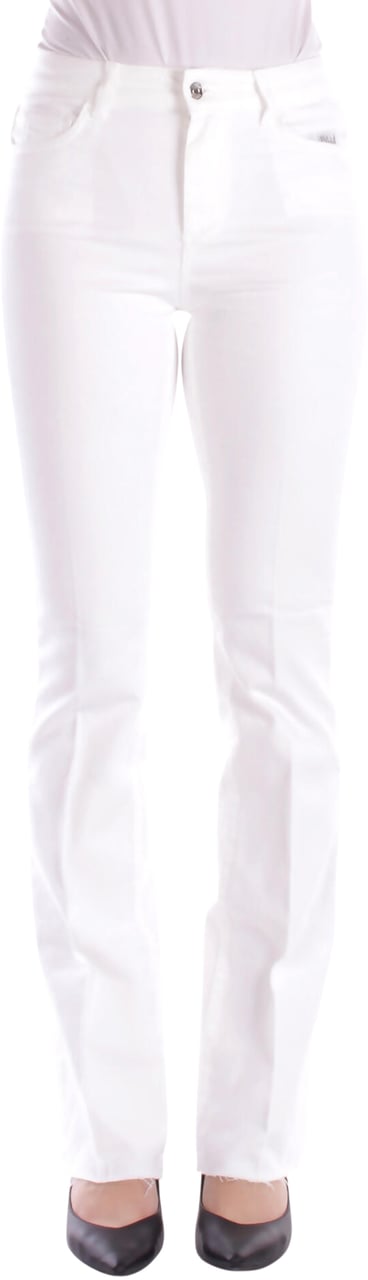 Liu Jo Trousers Bianco Lana Wit